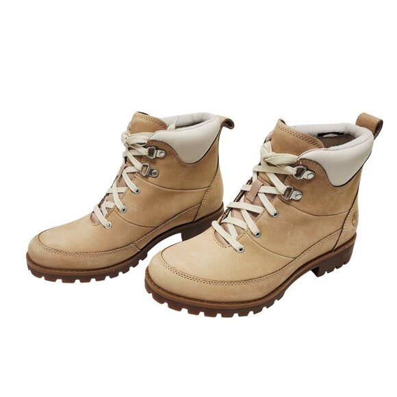 Timberland Womens Ellendale Mid Lace Boots Light Beige Nubuck Size 6 M - Picture 7 of 13